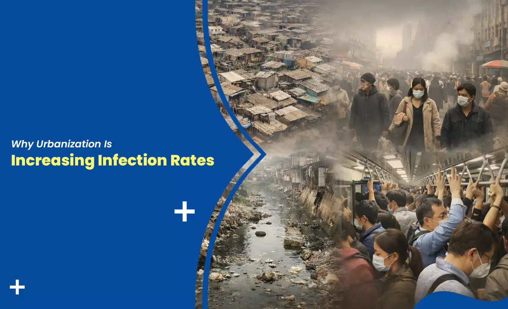 Urban crowding and infections